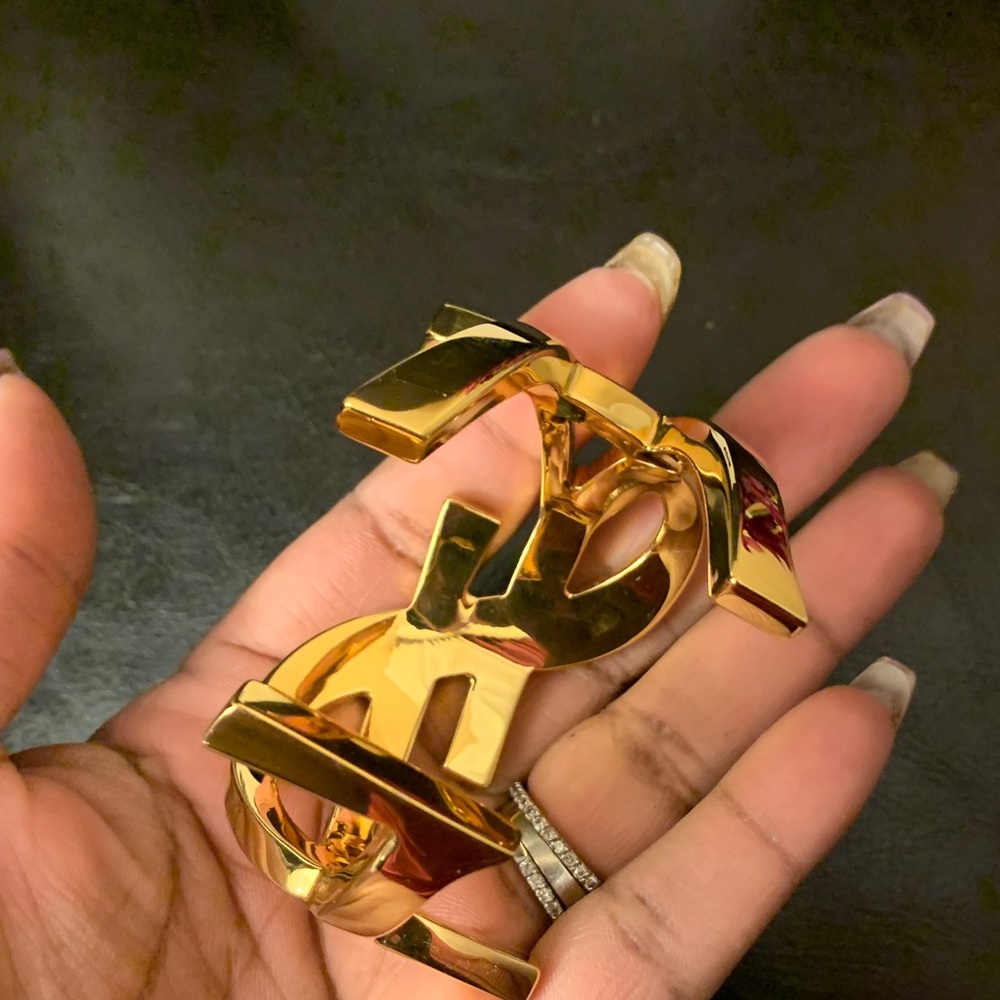 ‼️pending‼️YSL monogram cuff small sz interlocking - Picture 3 of 6
